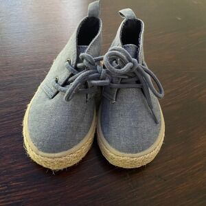 Cute Old Navy Toddler 5 Chambray Espadrille Chukka Boot Casual Shoes Kids Size 5